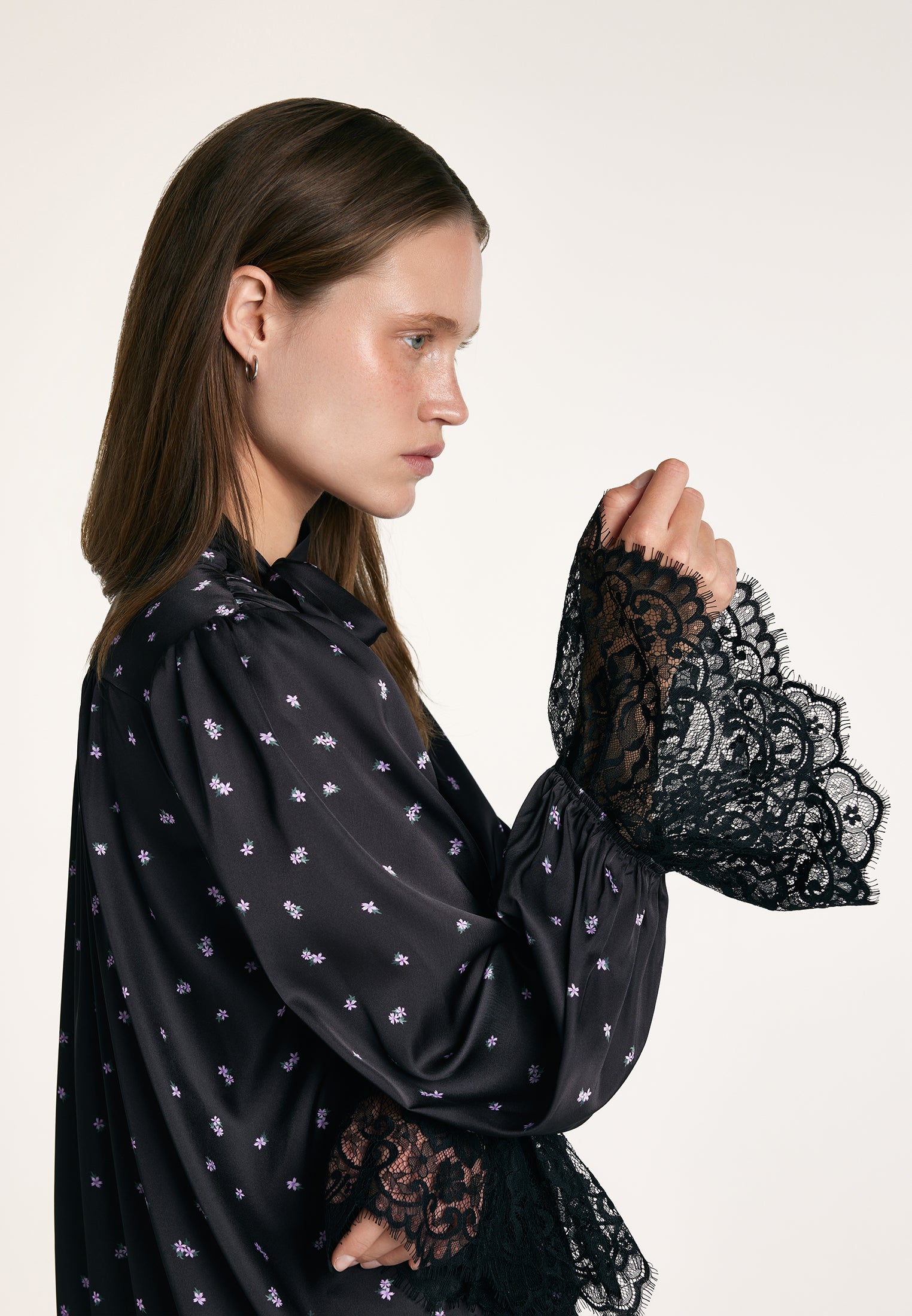 Blouse with French Chantilly Lace
