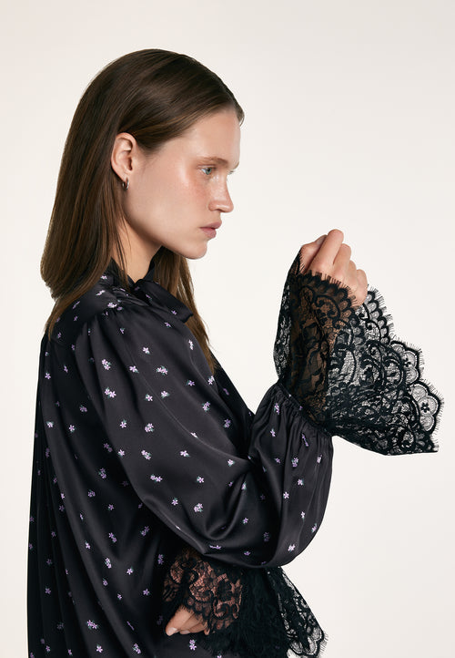 Blouse with French Chantilly Lace