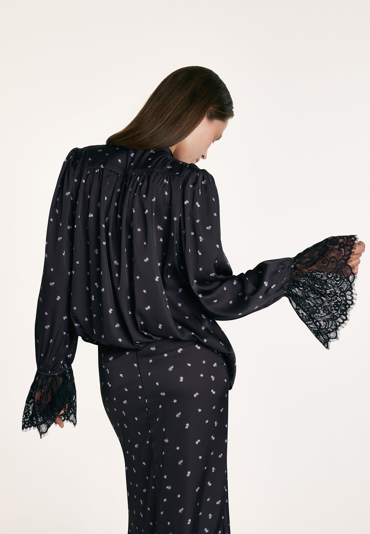 Blouse with French Chantilly Lace